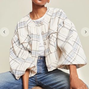 Veronica Beard Nikolai Oversized Plaid Jacket
